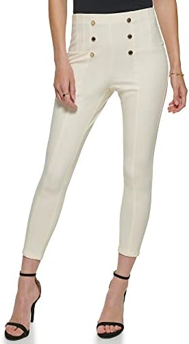 DKNY Women's Slim Fit Metallic Detail Pant DKNY