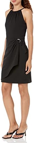 DKNY Women's Sleeveless High Neck Shift Dress DKNY