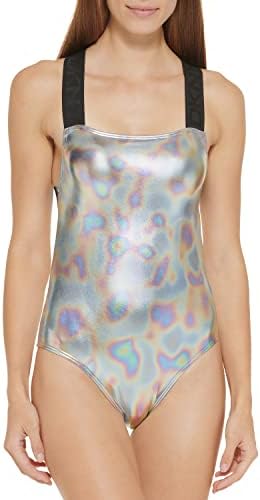 DKNY Women's Elastic Strap One Piece Swimsuit DKNY