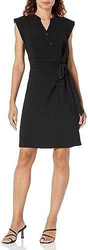 DKNY Women's Cap Sleeve Wear to Work V-Neck DKNY