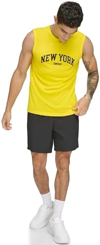 DKNY Men's Sleeveless Quick Dry 40+ Protection UPF Active Top DKNY