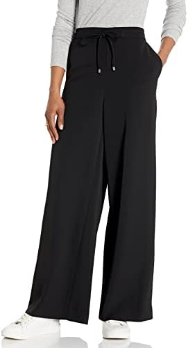 DKNY Women's Wide Leg Woven Comfy Pant DKNY