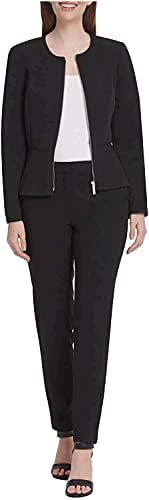 DKNY Women's Peplum Zip Front Blazer Jacket DKNY