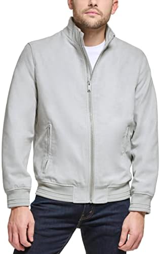 DKNY Men's Modern Knit Collar Bomber Jacket DKNY