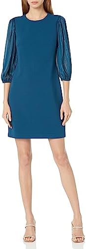 DKNY Women's Long Combo Sleeve Sheath DKNY