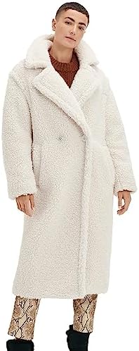 UGG Women's Gertrude Long Teddy Coat UGG