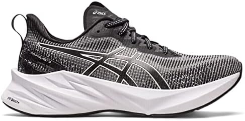 ASICS Women's NOVABLAST 3 LE Running Shoes, 9.5, White/Black ASICS