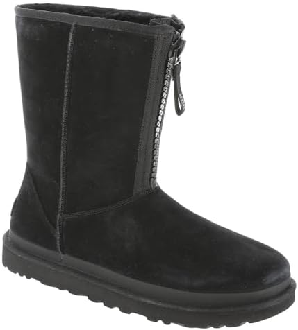 Женские ботинки UGG Classic Short с молнией и логотипом на ленте UGG