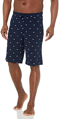 Lacoste Men's Crocodile Print Cotton Jersey Pajama Shorts Lacoste