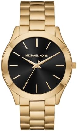 Michael Kors Oversized Slim Runway Men's Watch, Stainless Steel Watch for Men Michael Kors