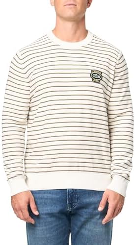 Lacoste Men's Long Sleeve Classic Fit Stripe Sweater Lacoste