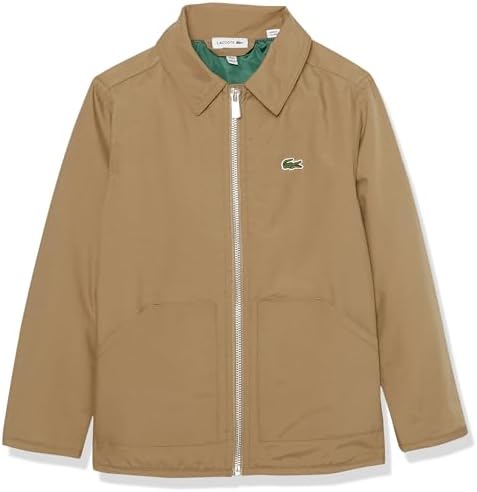 Lacoste Boys' Heritage Full Zip Gabardine Jacket Lacoste