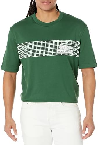 Lacoste Men's Oversize Fit Tennis Print T-Shirt Lacoste