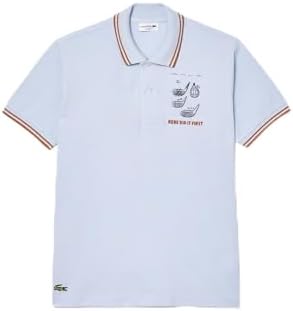 Lacoste Men's Short Sleeve Classic Fit W/Graphic Lacoste