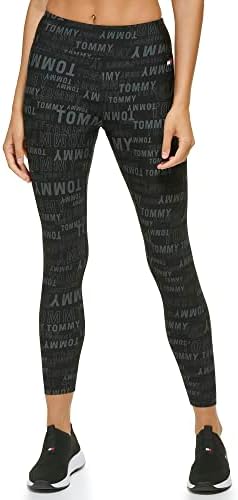 Tommy Hilfiger Women's Fitness Compression Legging High Rise Interior Pocket Tommy Hilfiger