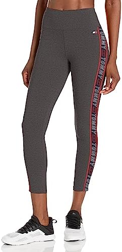 Tommy Hilfiger Women's Performance High Rise Logo Taping Legging Tommy Hilfiger