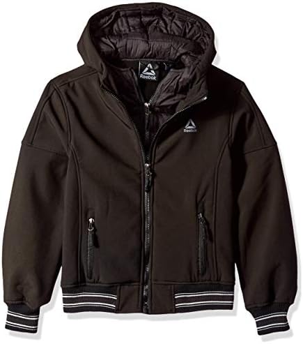 Reebok Boys' Active Vestee Jacket with Striped Hem Reebok