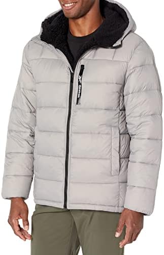 Reebok Men's Sherpa Lined Heavy Puffer Jacket Reebok