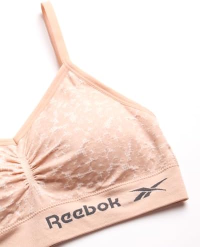 Reebok Women's Everyday Bras - 2 Pack Lightweight Soft Stretch Performance Cami Bralette Reebok