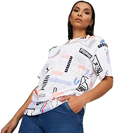 PUMA Women's Classics Printed Tee PUMA