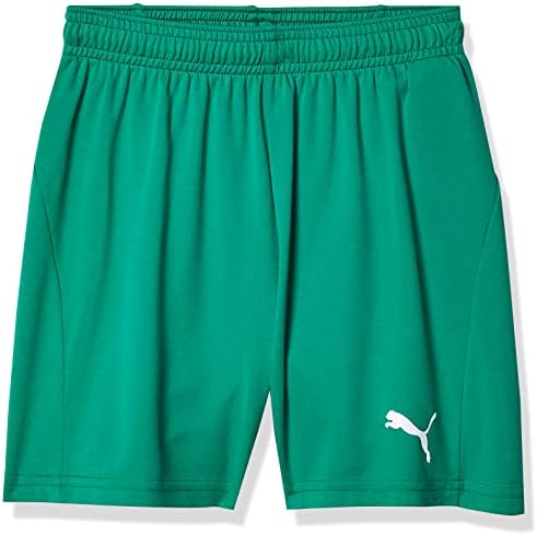 PUMA Unisex Youth Liga Core Shorts Youth, Pepper Green/White, Large US PUMA