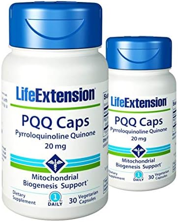 Life Extension PQQ Caps 20 Mg, 30 vegetarian caps x 2 Life Extension