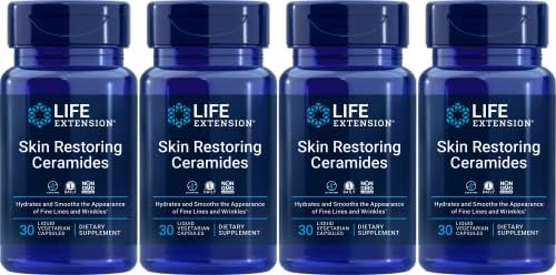 Life Extension Skin Restoring Ceramides, 30 ct (Pack of 4) Life Extension