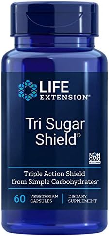 Tri Sugar Shield 60 капсул для поддержки уровня сахара в крови (упаковка 3 шт) Life Extension