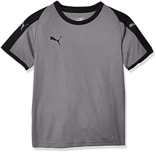 PUMA unisex child Liga Jersey Youth, Steel Gray/Puma Black, Small US PUMA