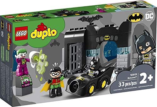 Игровой набор LEGO DUPLO Бэтпещера 10919 с Бэтменом, Робином и Джокером, 33 элемента Lego