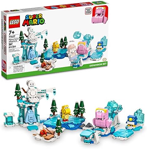 LEGO Super Mario Fliprus Snow Adventure Expansion Set 71417, Toy for Kids to Combine with Starter Course, with Freezie and Baby Penguin Figures, for Fans of Super Mario Bros Lego