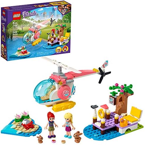 LEGO Friends Vet Clinic Rescue Helicopter 41692 Building Kit; Makes Great Birthday for Kids, New 2021 (249 Pieces) Lego