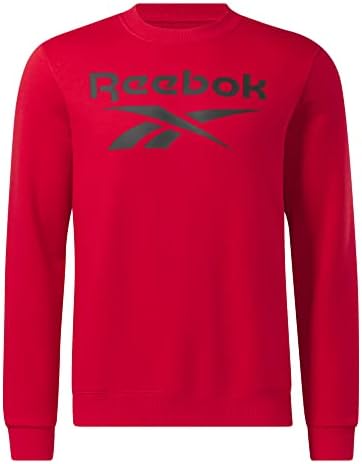 Reebok Men's Identity Fleece Stacked Logo Crewneck Sweatshirt Reebok