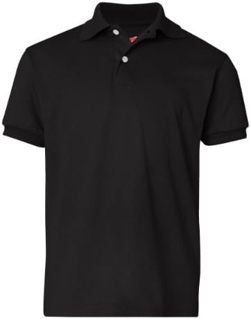 Hanes Boys' Short Sleeve Eco Smart Jersey Polo Hanes