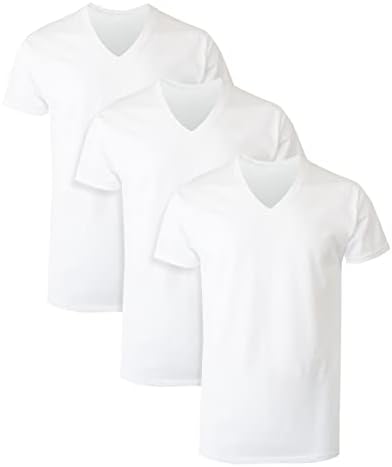 Hanes Men's Comfortsoft V-Neck Tagless Tshirt 3 Pack Hanes