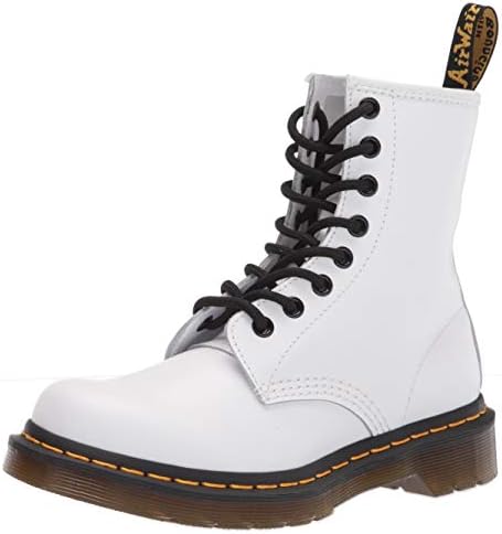 Dr. Martens Women's Lace Fashion Boot, White Softy T, 5 Dr. Martens