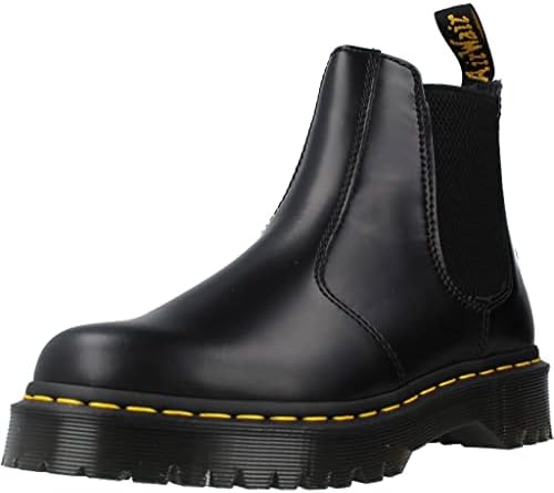 Dr. Martens unisex-adult 2976 Bex, Black Smooth Leather, 8 Women/7 Men Dr. Martens