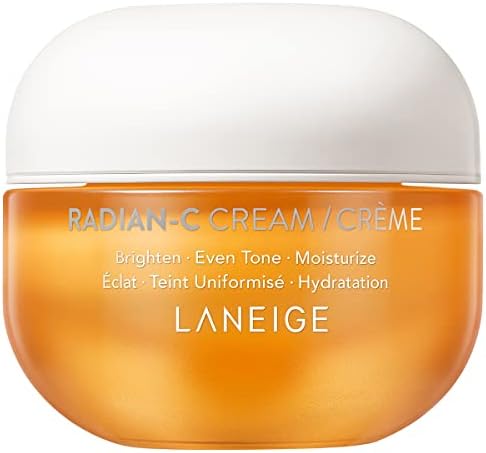 LANEIGE Radian-C Cream: Vitamin C & E, Visibly Brighten, Dark Spots, Dullness, Dermatologist-Tested, Hypoallergenic LANEIGE