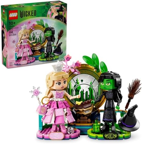 LEGO Wicked Elphaba & Glinda Figures Building Toy - Wicked Toys for Kids, Girls & Boys, Age 10+ - Buildable Wicked Dolls - Gifts for Christmas - 75682 Lego