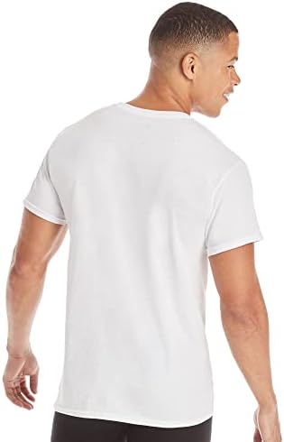 Hanes Men's Cotton, Moisture-Wicking Crew Tee Undershirts, Multi-Packs Available Hanes