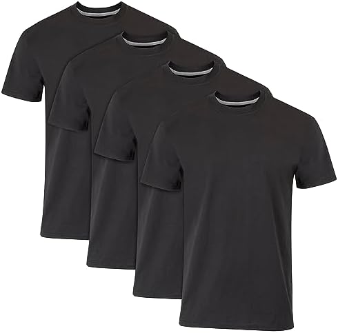 Hanes Men's Fresh Iq Slim Fit Crew Undershirt, 4-pack Hanes