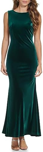 DKNY Women's Velvet Gown Sleeveless Dress DKNY