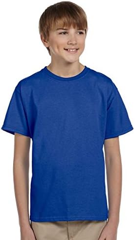 Hanes Children's ComfortBlend EcoSmart Crew Neck (Set of 6) T-Shirt,Deep Royal,S US Hanes