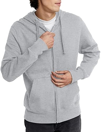 Hanes Men's Originals Full-Zip Hoodie, Heavyweight Fleece Sweatshirt, Zip-Up Hoodie Hanes