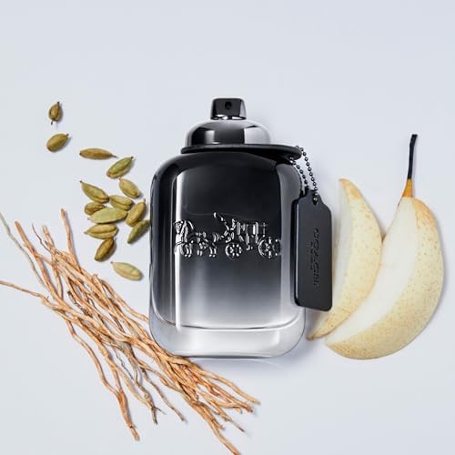 Coach for Men Eau de Toilette - Long Lasting Fragrance with notes of Pear Nashi, Cardamom & Vetiver - Fougere & Woody Coach