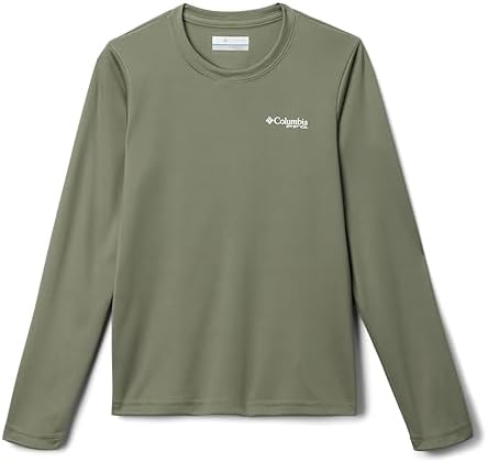 Columbia Youth Boys Terminal Tackle PFG Bait Jumper Long Sleeve, Cypress/PFG Y Bait Jumper Fresh, Medium Columbia