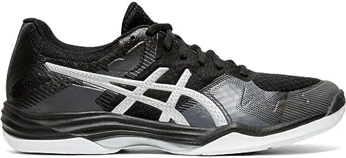 ASICS Women's Gel-Tactic 2 Volleyball Shoes, 10, Black/Silver ASICS