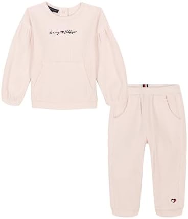 Tommy Hilfiger baby-girls 2pc Knit Jog Set Tommy Hilfiger