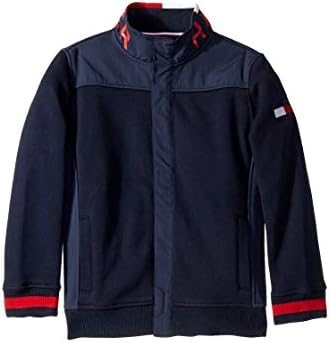 Tommy Hilfiger Boy's Adaptive Zip Mock Neck Magnetic Zipper Jacket Tommy Hilfiger