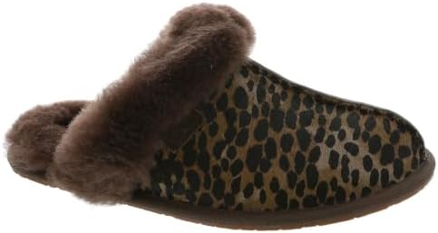 Уютные тапочки UGG Scuffette Caspian из телячьей кожи и овчины UGG